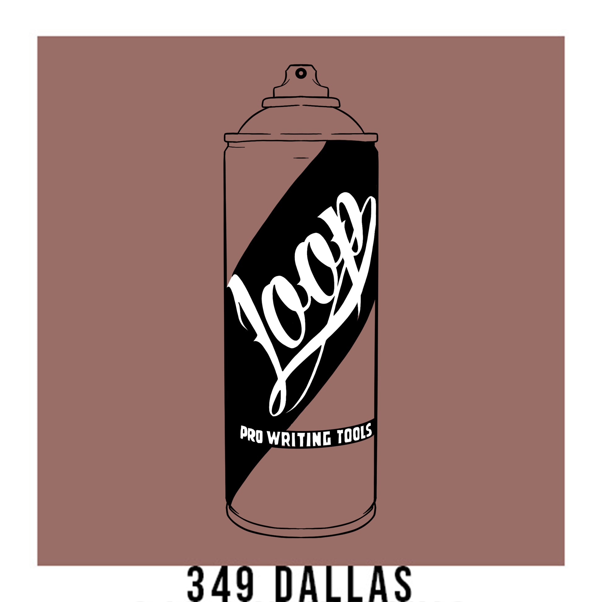 Loop Colors spray paint can in the color Dallas dark dusty pink