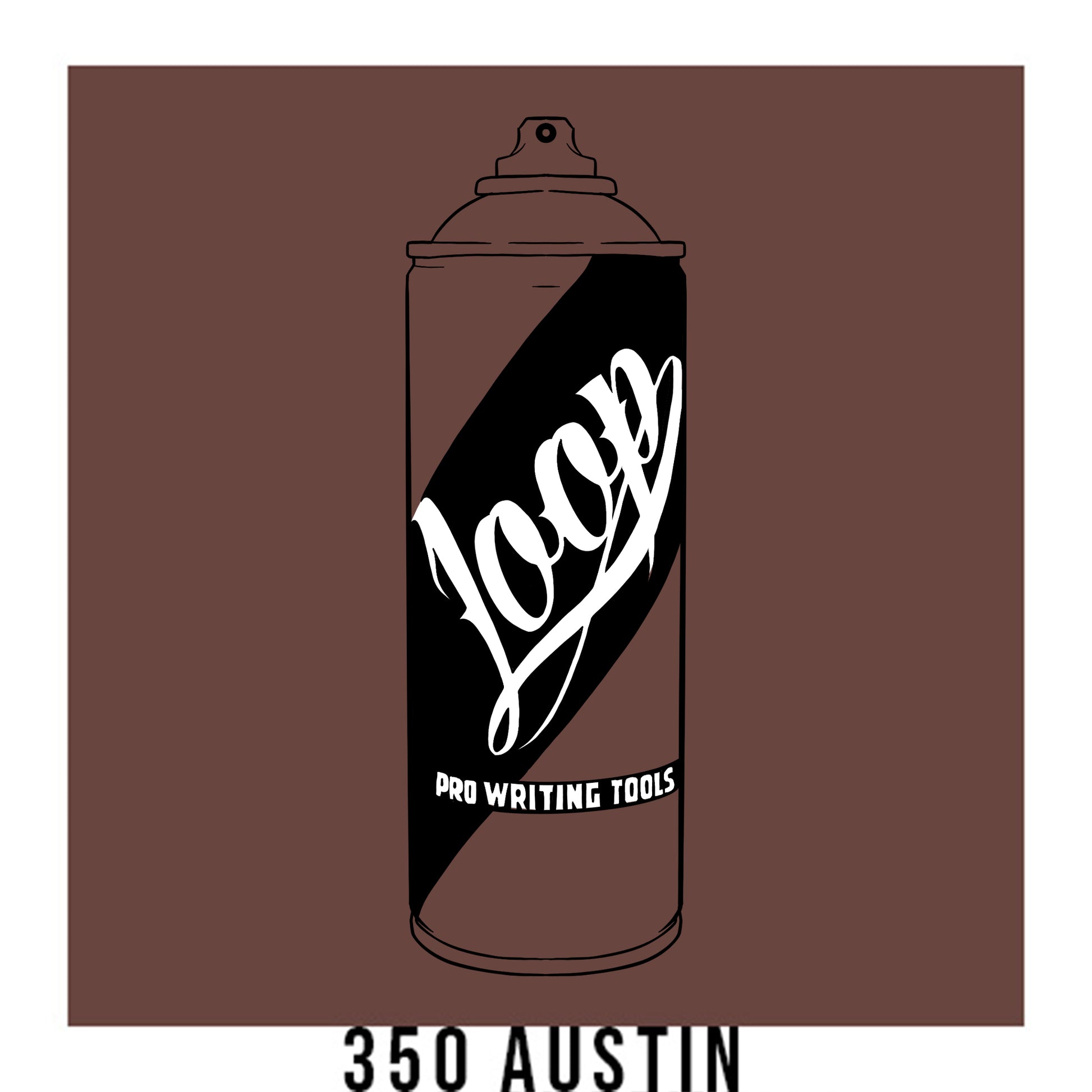 Loop Colors spray paint can in the color Austin pink brown