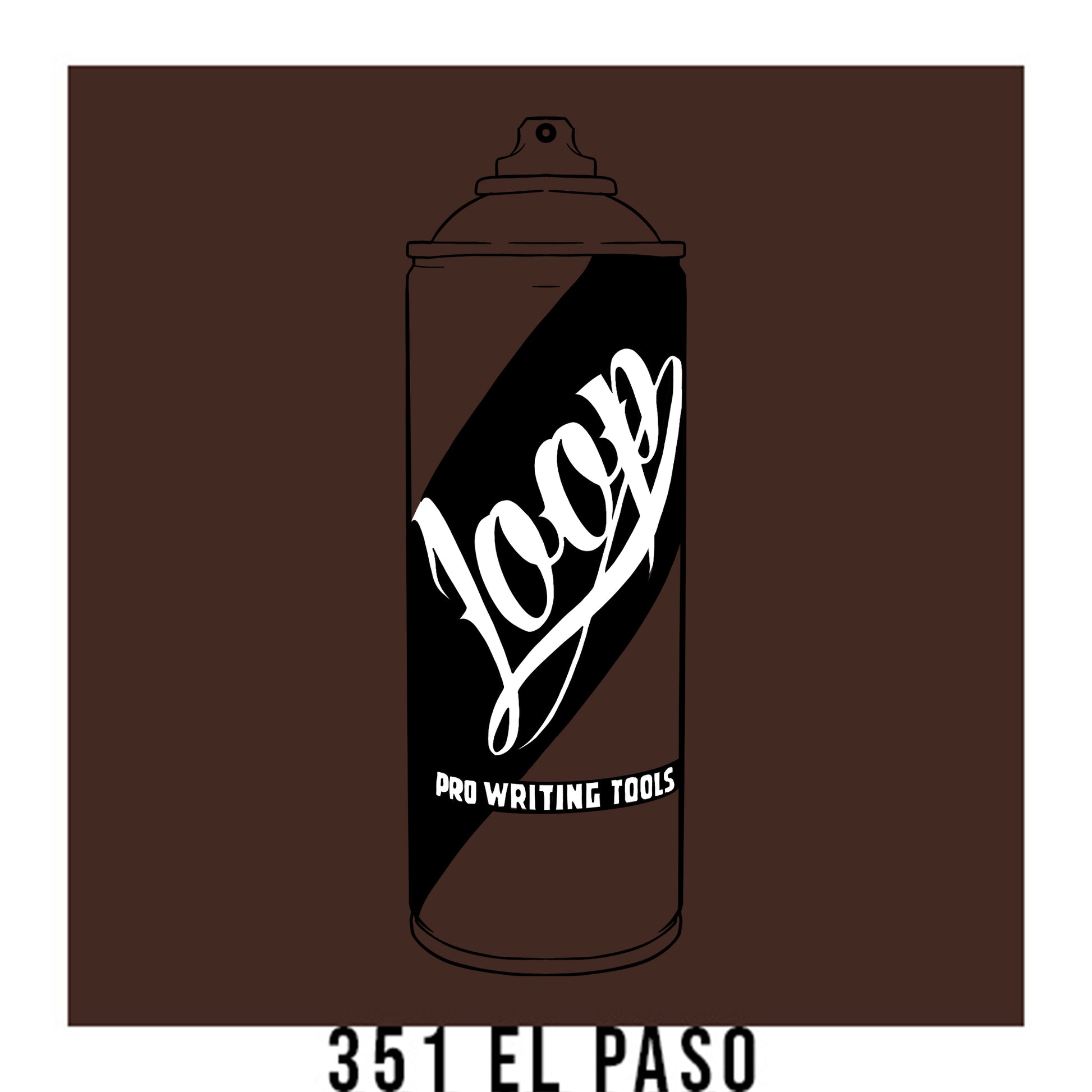 Loop Colors spray paint can in the color El Paso brown