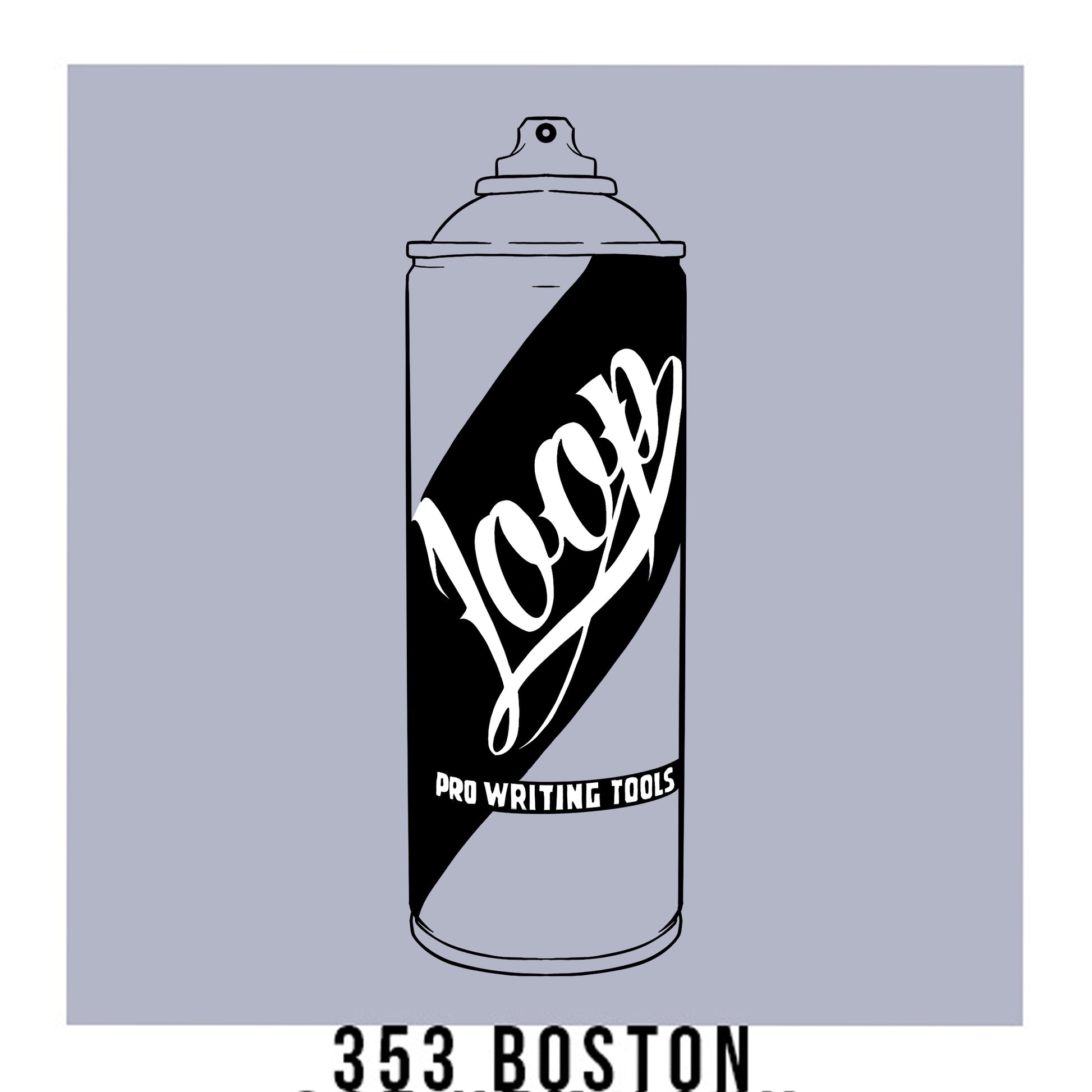 Loop Colors spray paint can in the color Boston grey blue