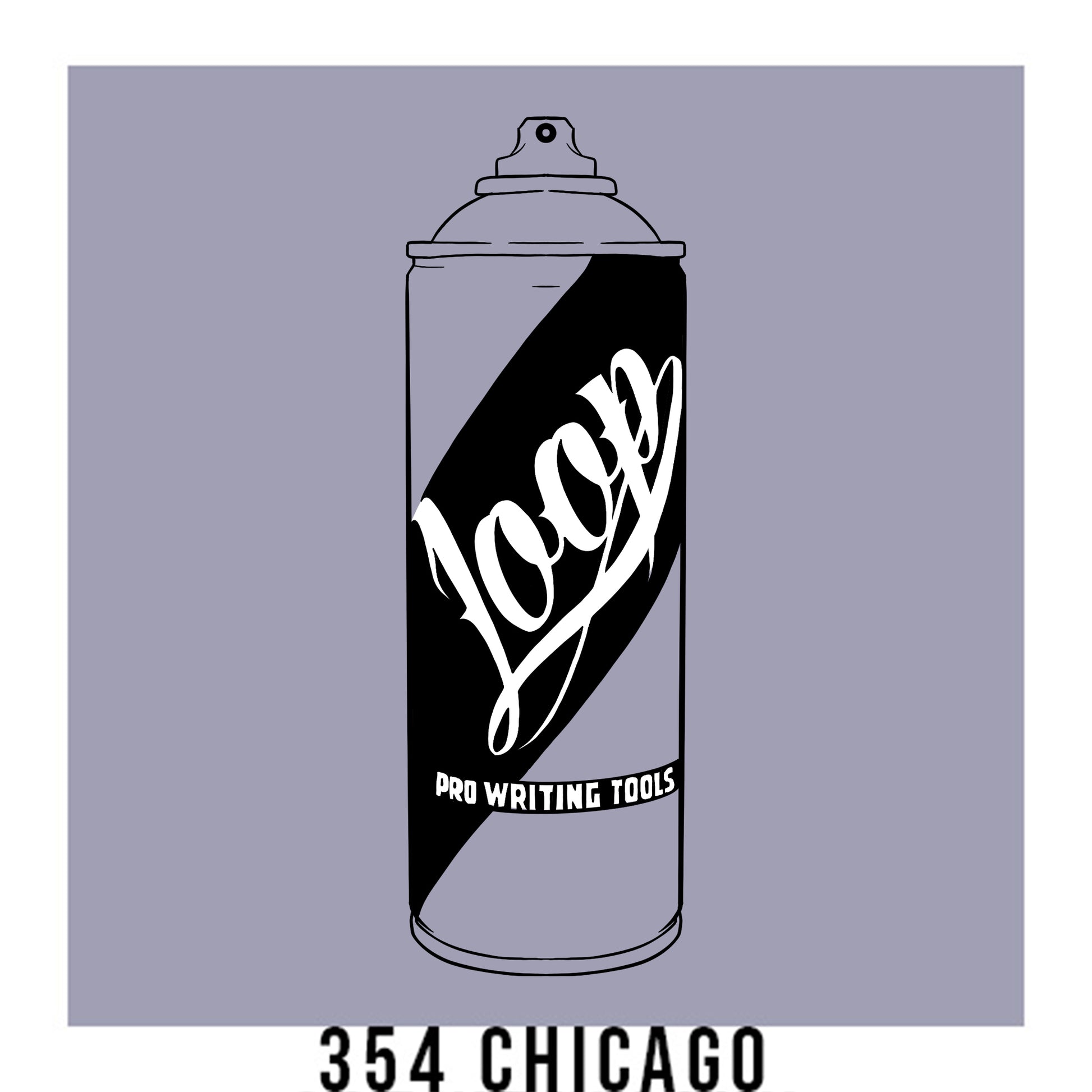 Loop Colors spray paint can in the color Chicago grey blue