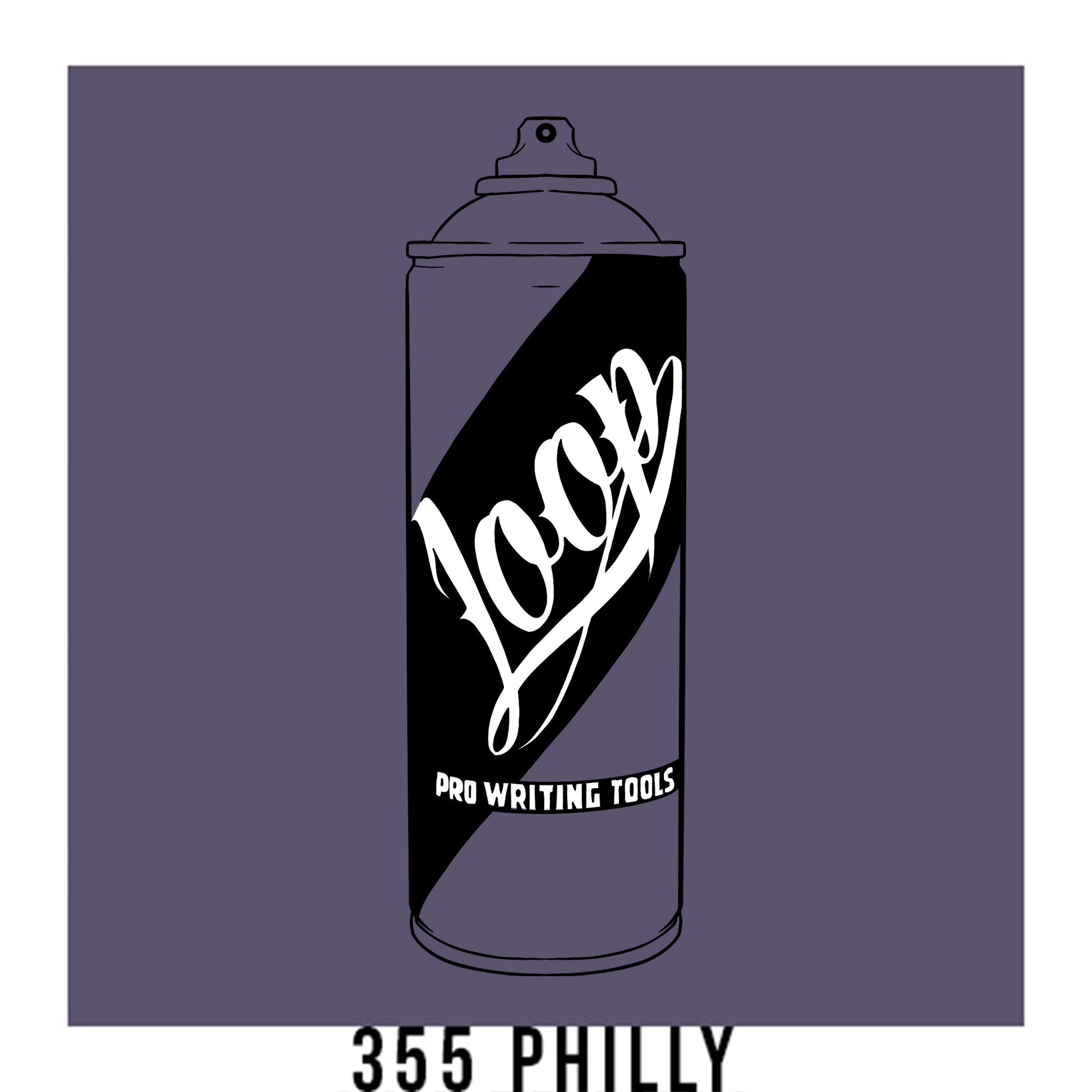 Loop Colors spray paint can in the color Philly dark blue grey