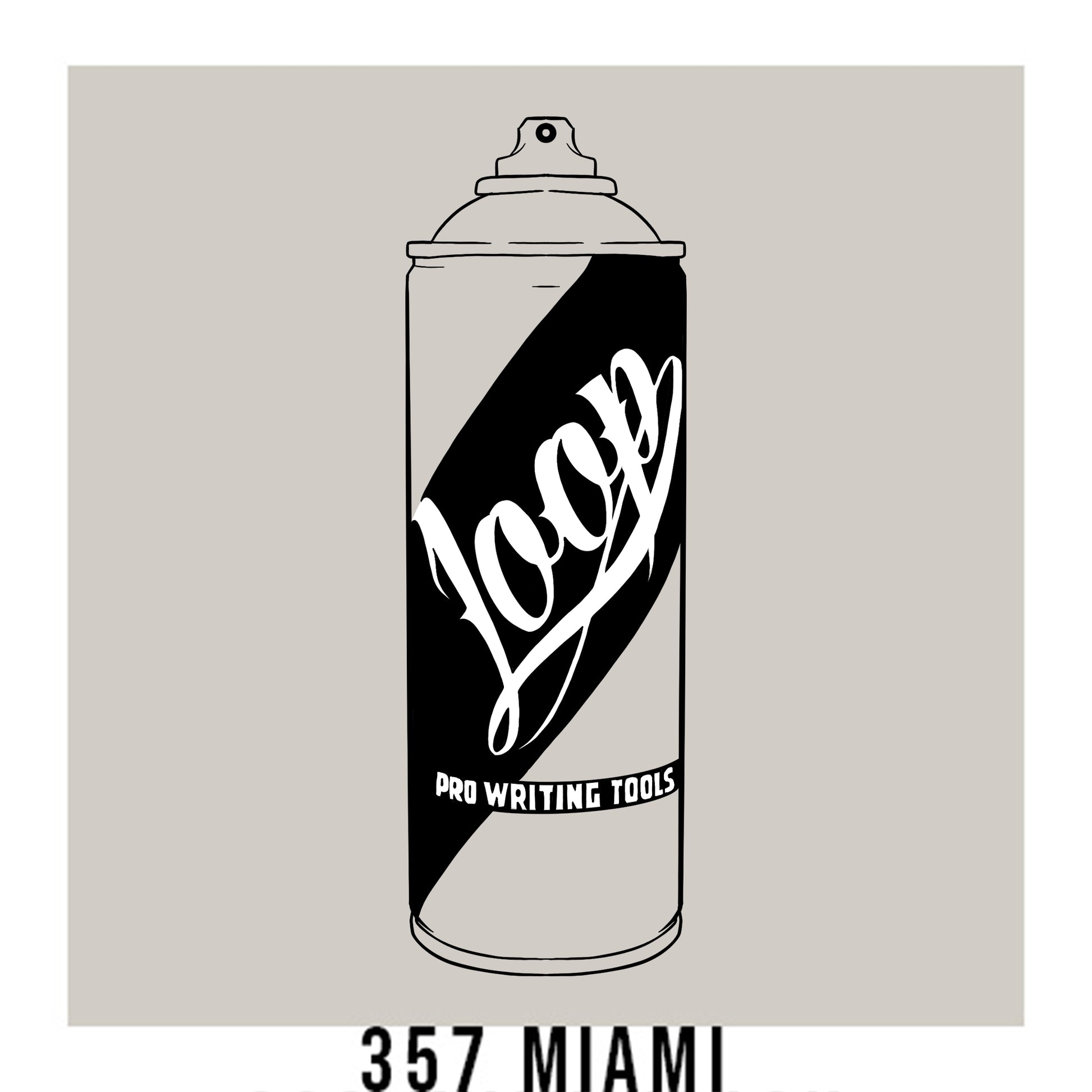 Loop Colors spray paint can in the color Miami light grey