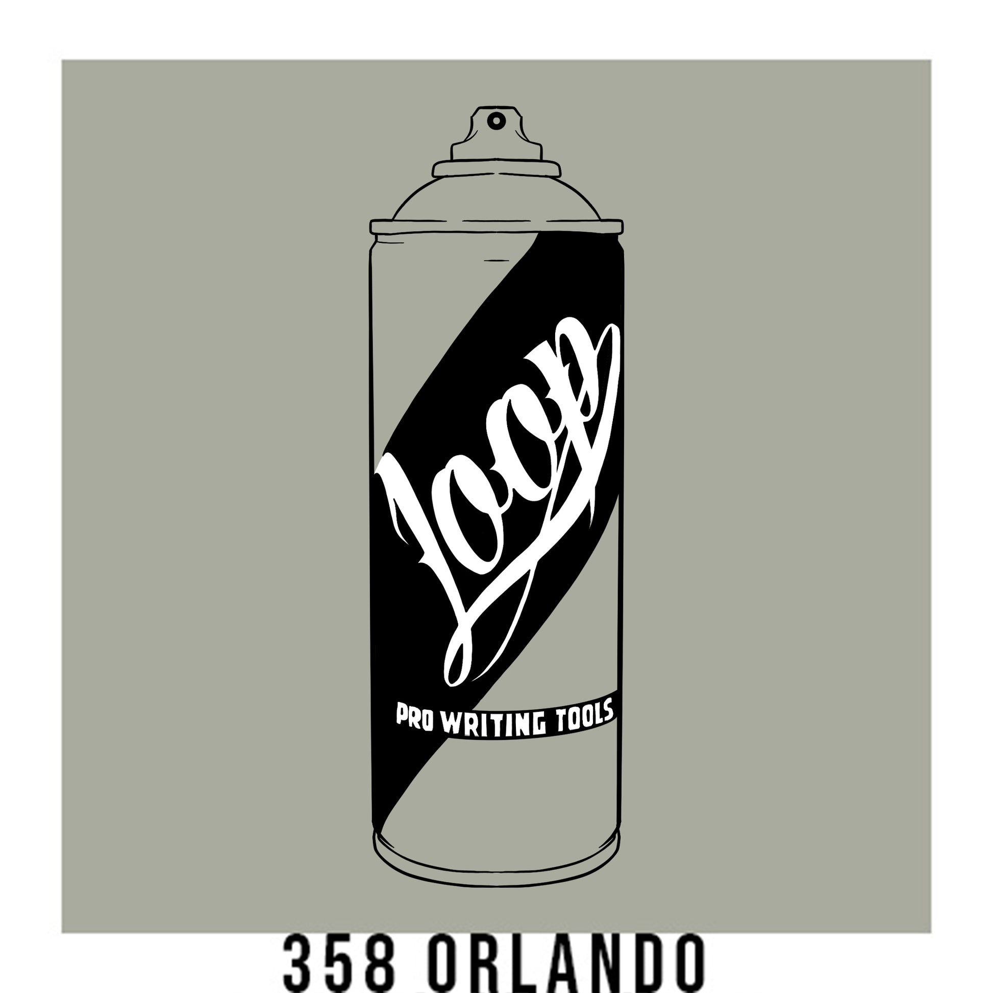 Loop Colors spray paint can in the color Orlando grey