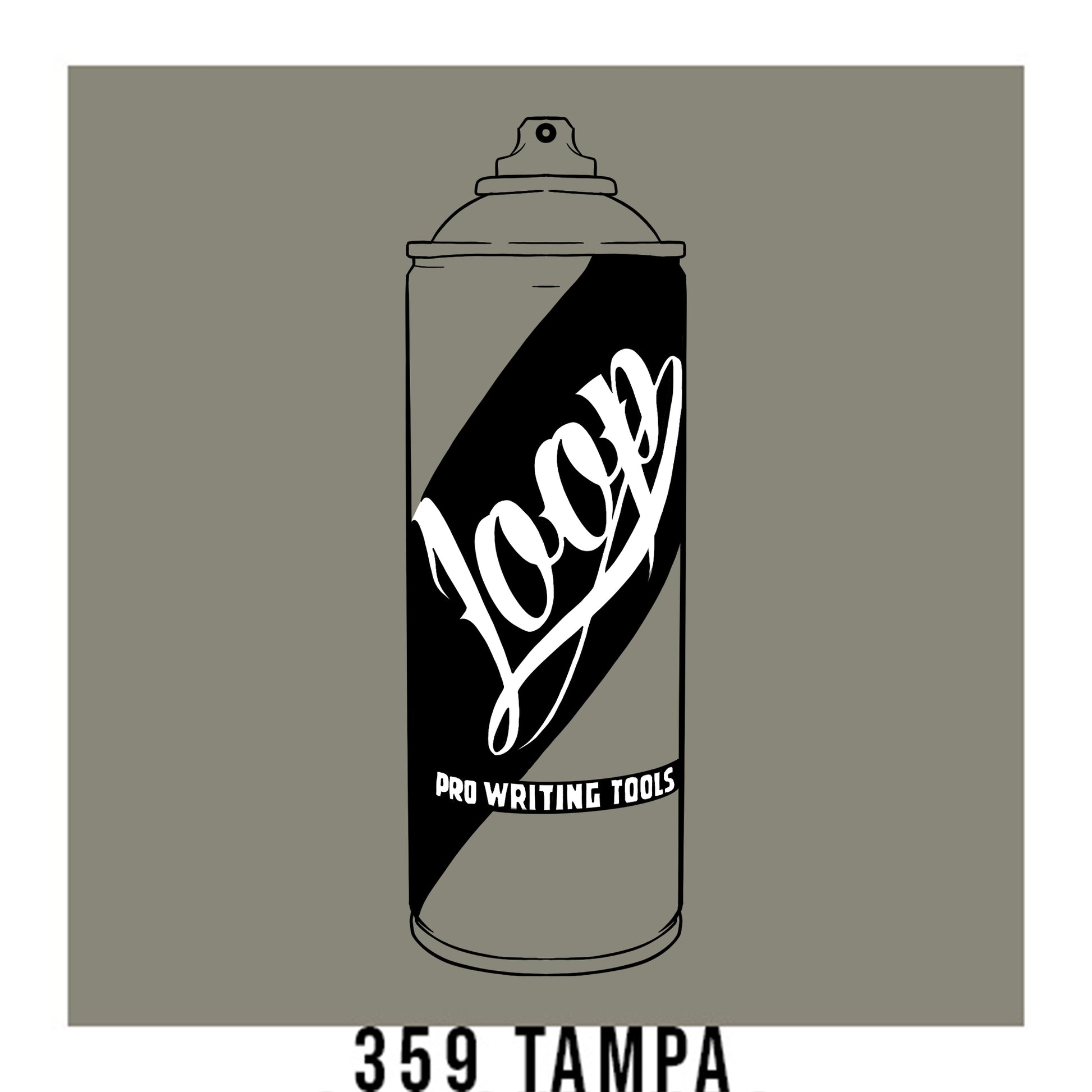 Loop Colors spray paint can in the color Tampa grey