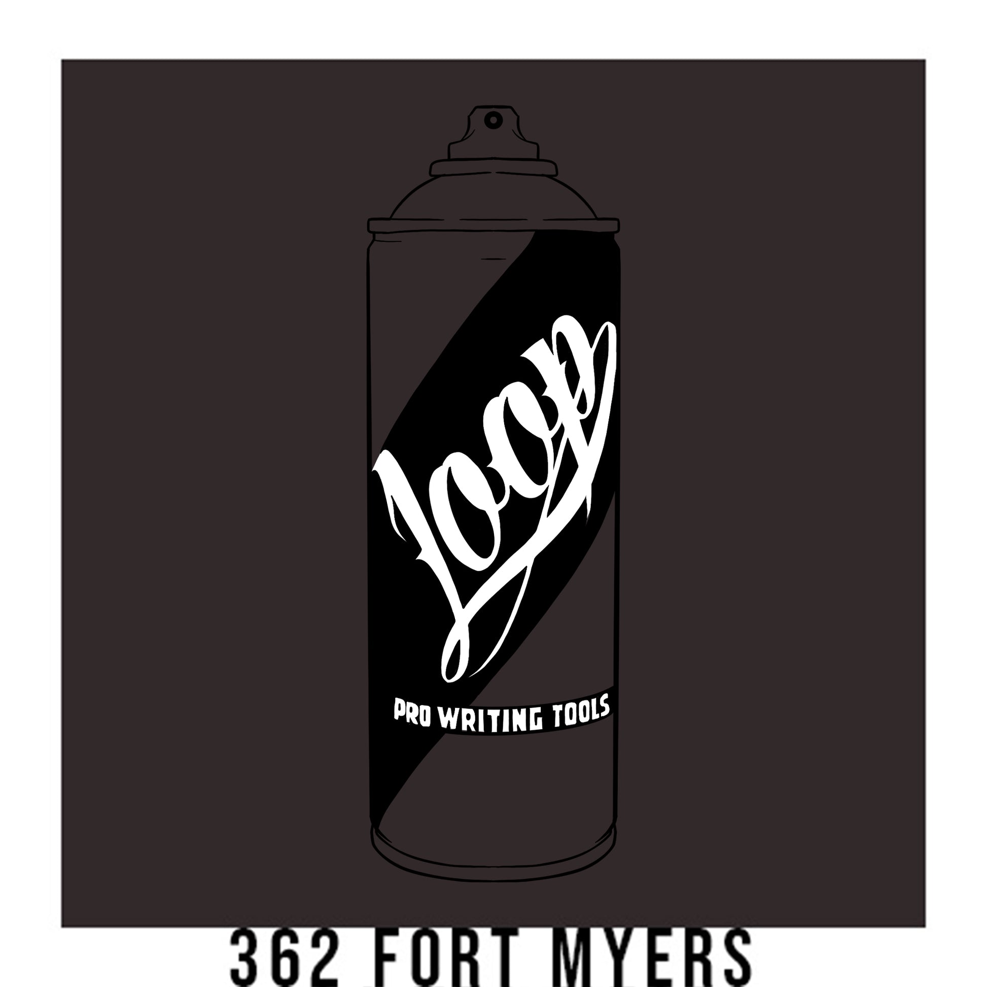 Loop Colors spray paint can in the color Fort Myers dark grey