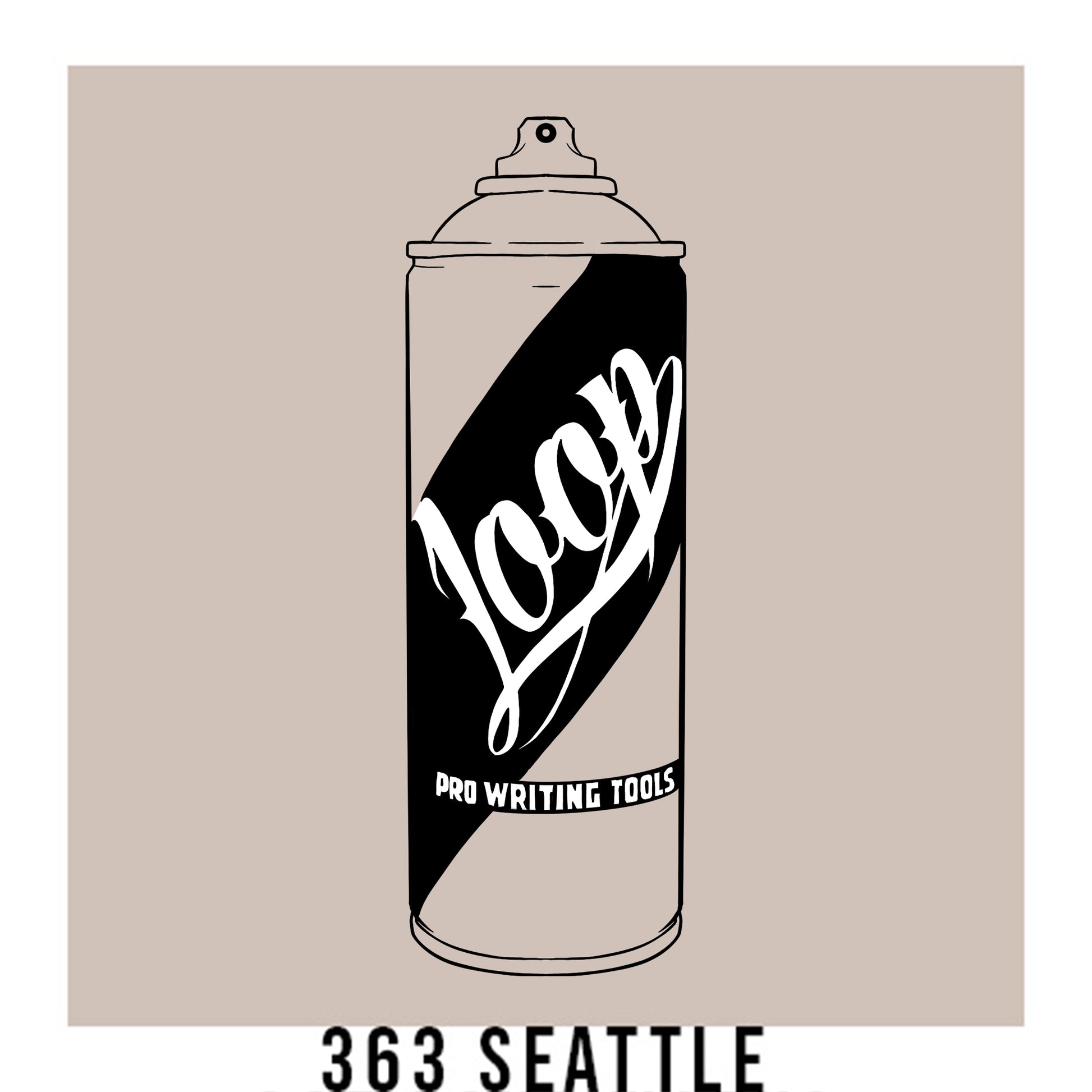 Loop Colors spray paint can in the color Seattle warm grey