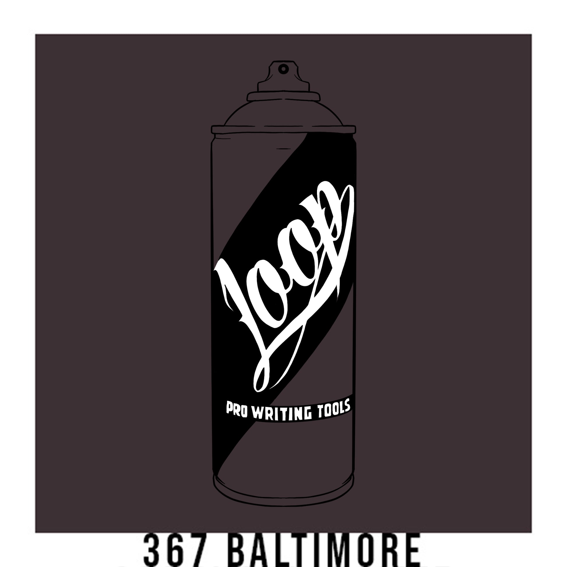 Loop Colors spray paint can in the color Baltimore dark stone grey