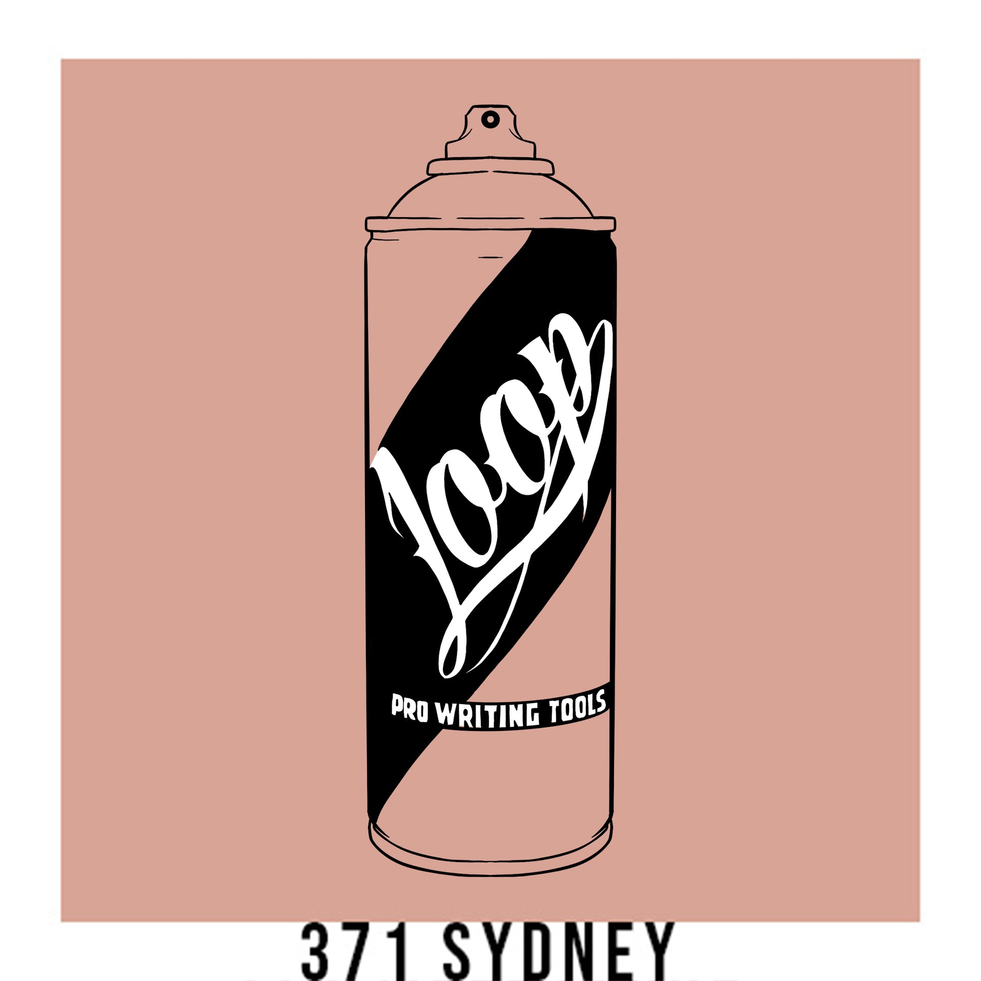 Loop Colors spray paint can in the color Sydney peach beige
