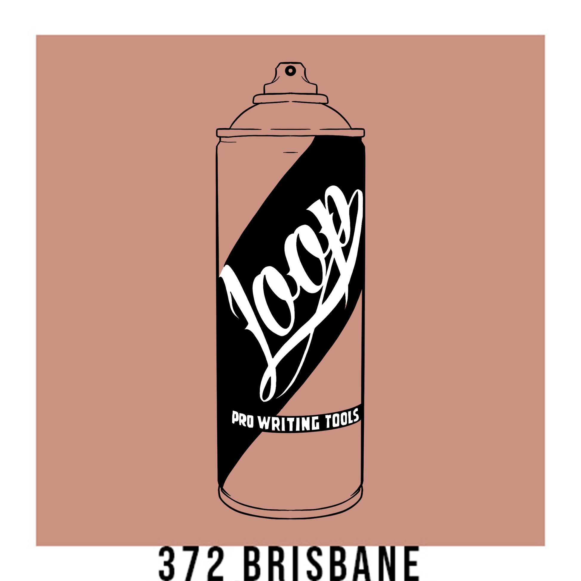 Loop Colors spray paint can in the color Brisbane dark peach