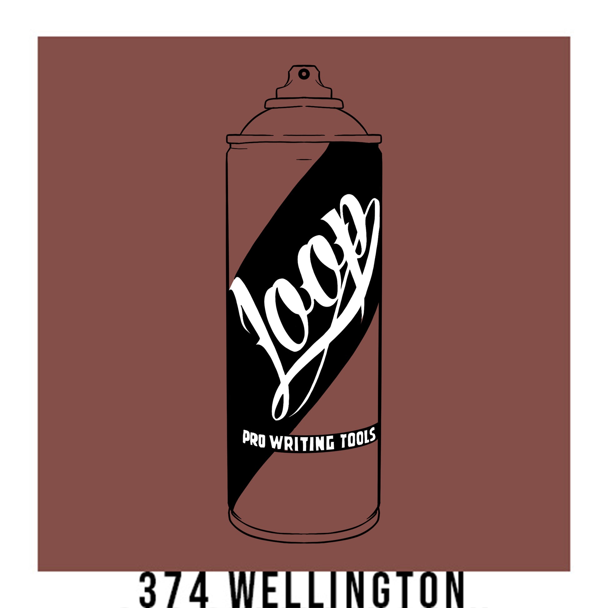 Loop Colors spray paint can in the color Wellington peach brown