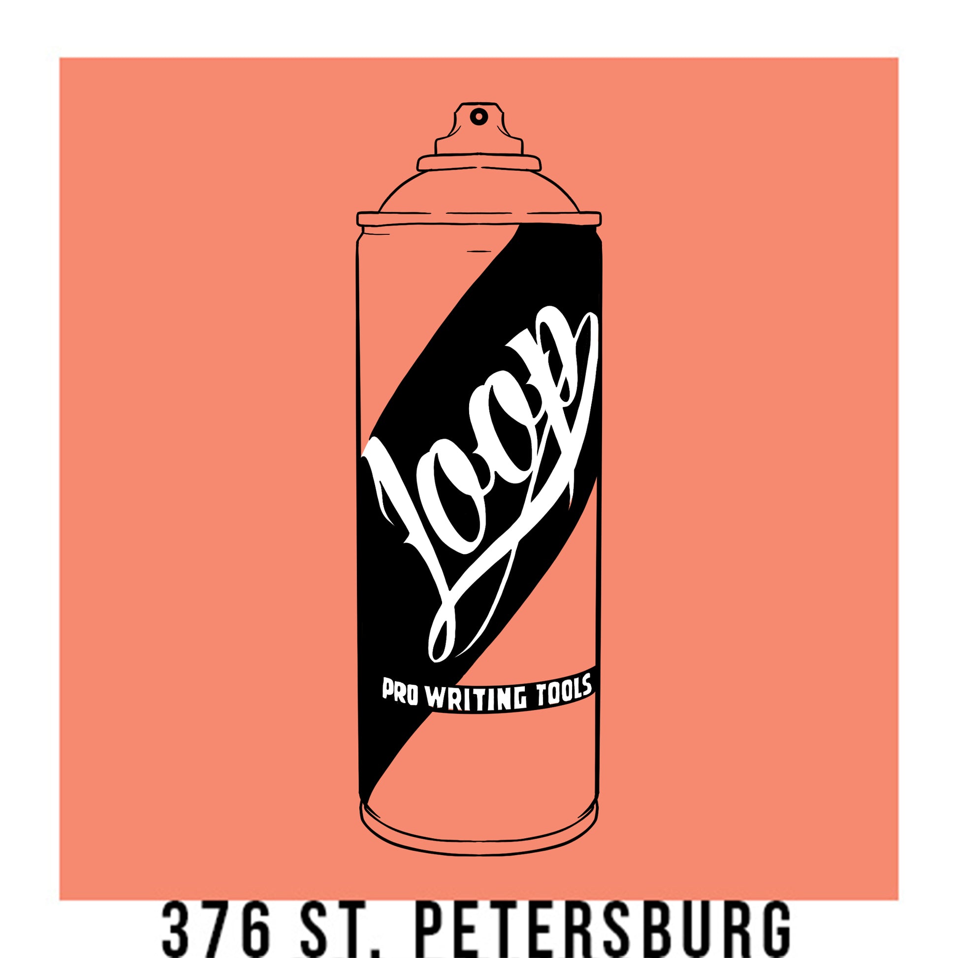 Loop Colors spray paint can in the color St. Petersurg orange peach