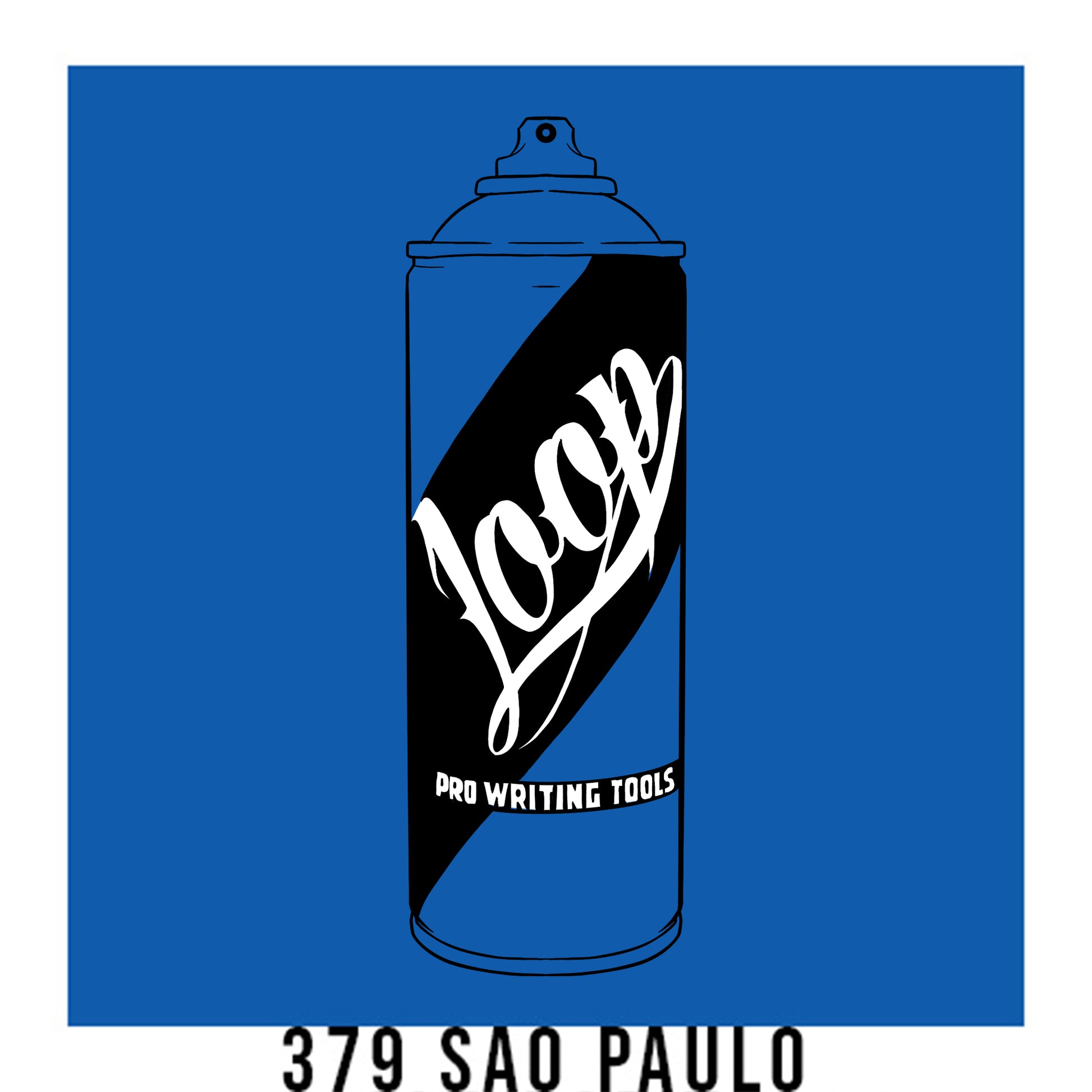 Loop Colors spray paint can in the color Sao Paulo blue