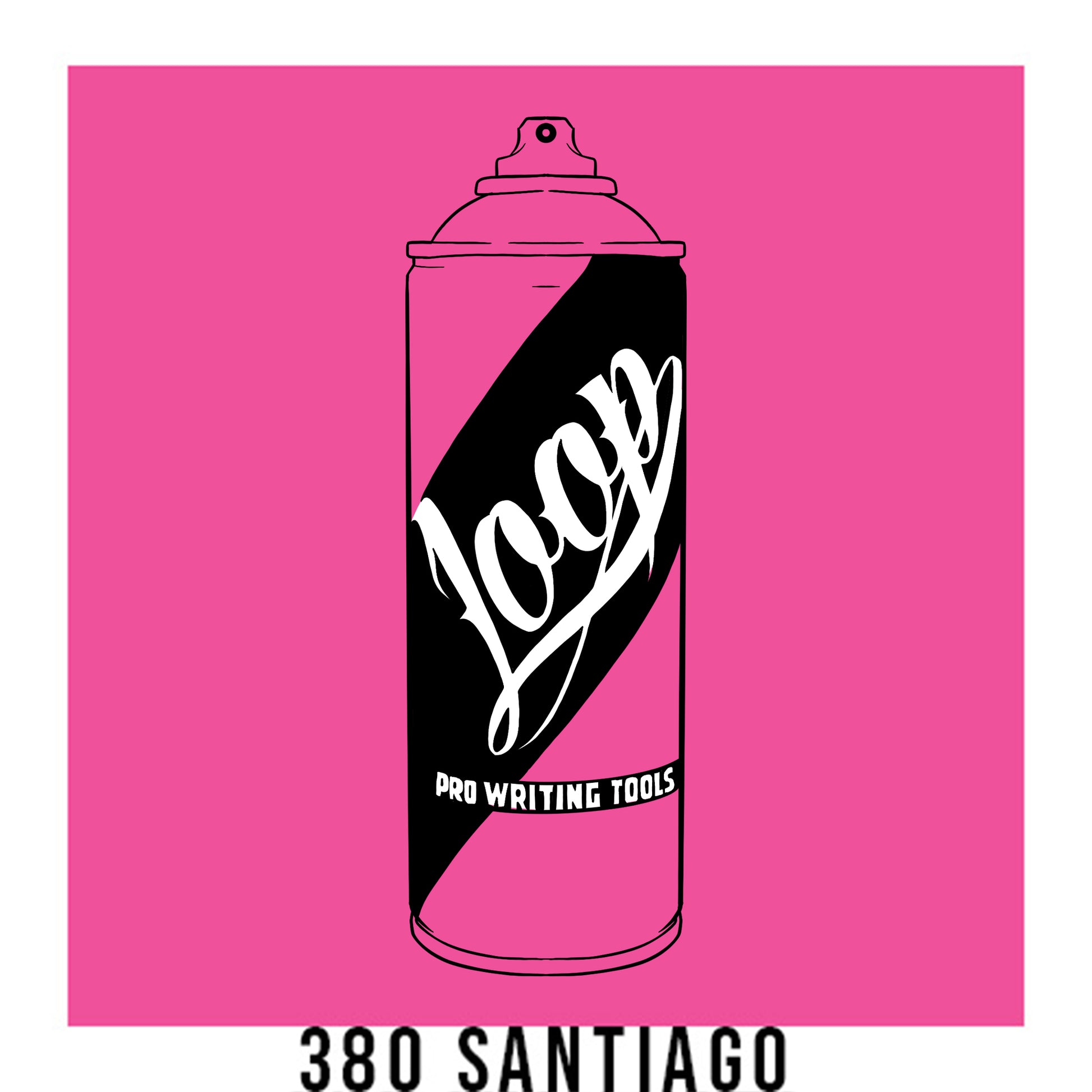 Loop Colors spray paint can in the color Santiago bright pink