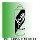 Loop Colors spray paint can in the color Transparent green