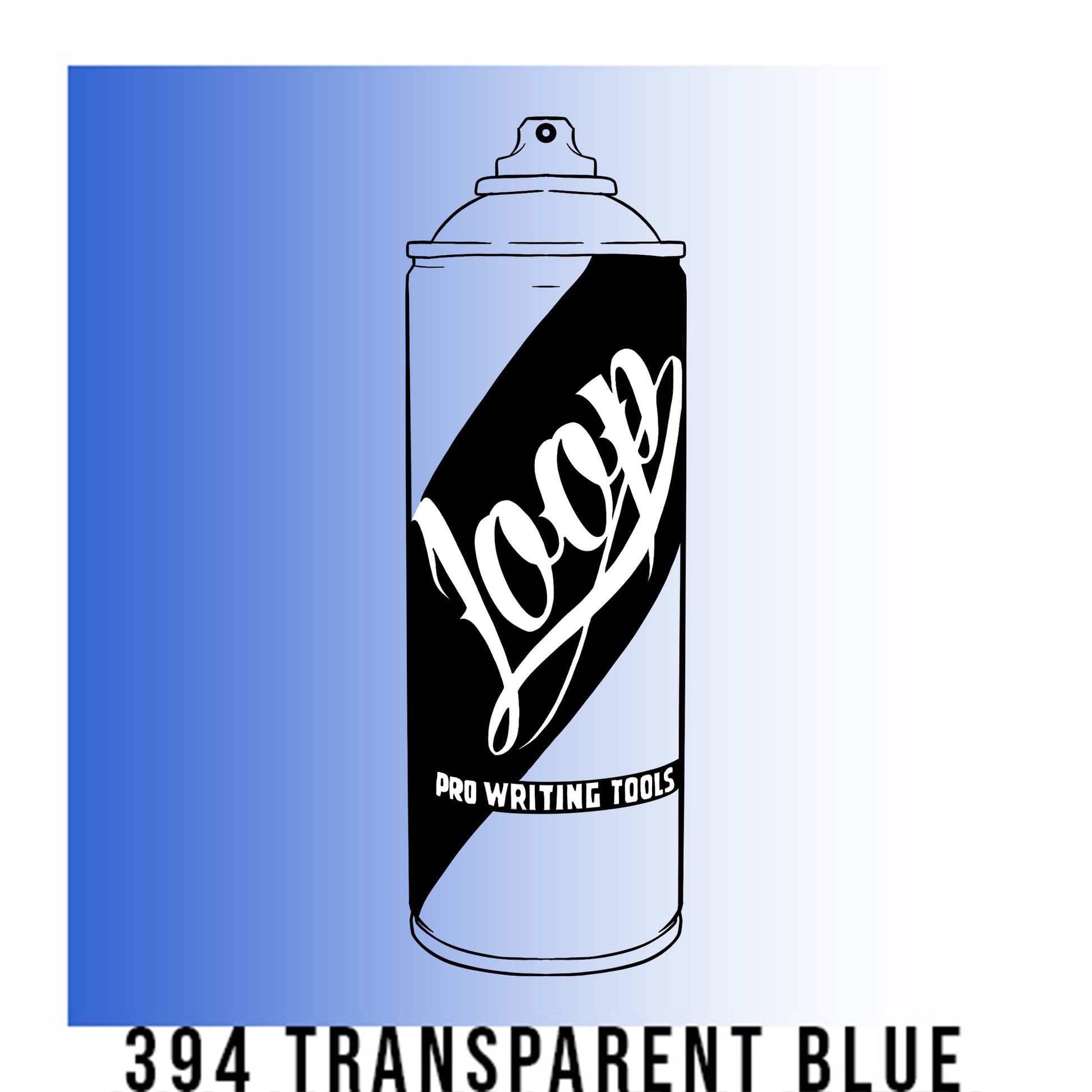 Loop Colors spray paint can in the color Transarent blue