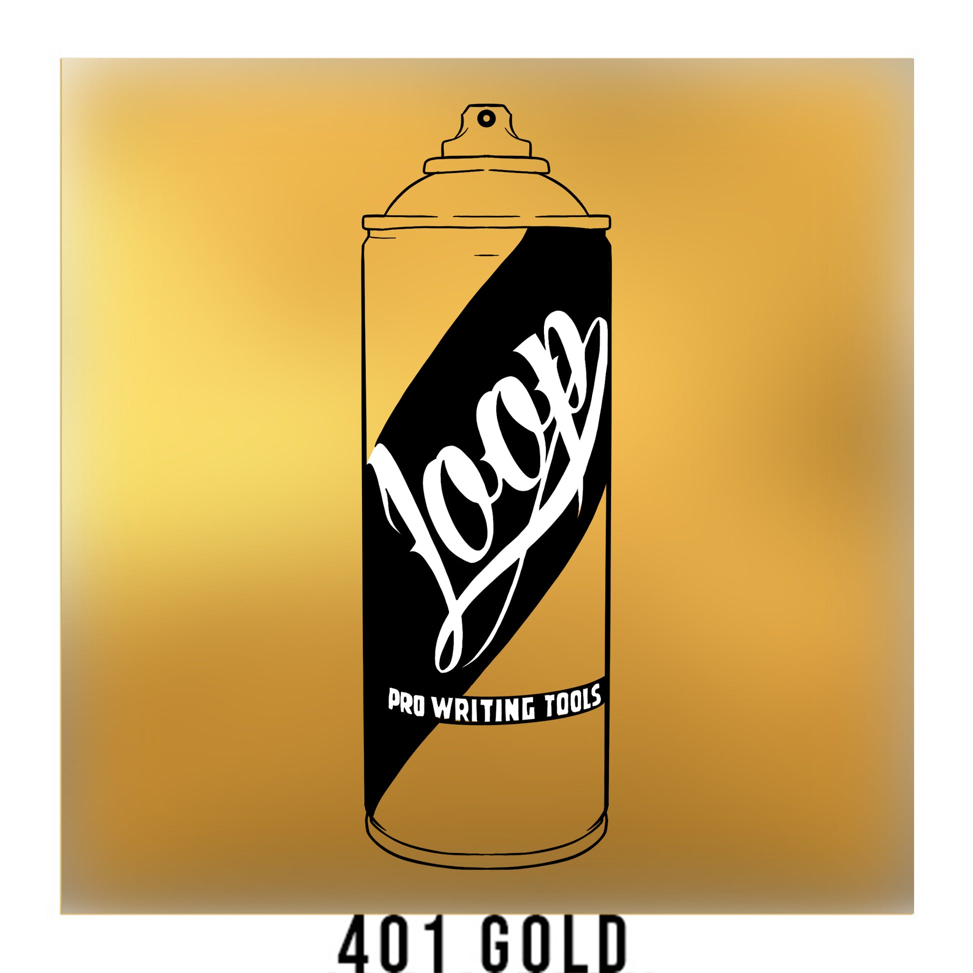Loop Colors spray paint can in the color Gold metallic