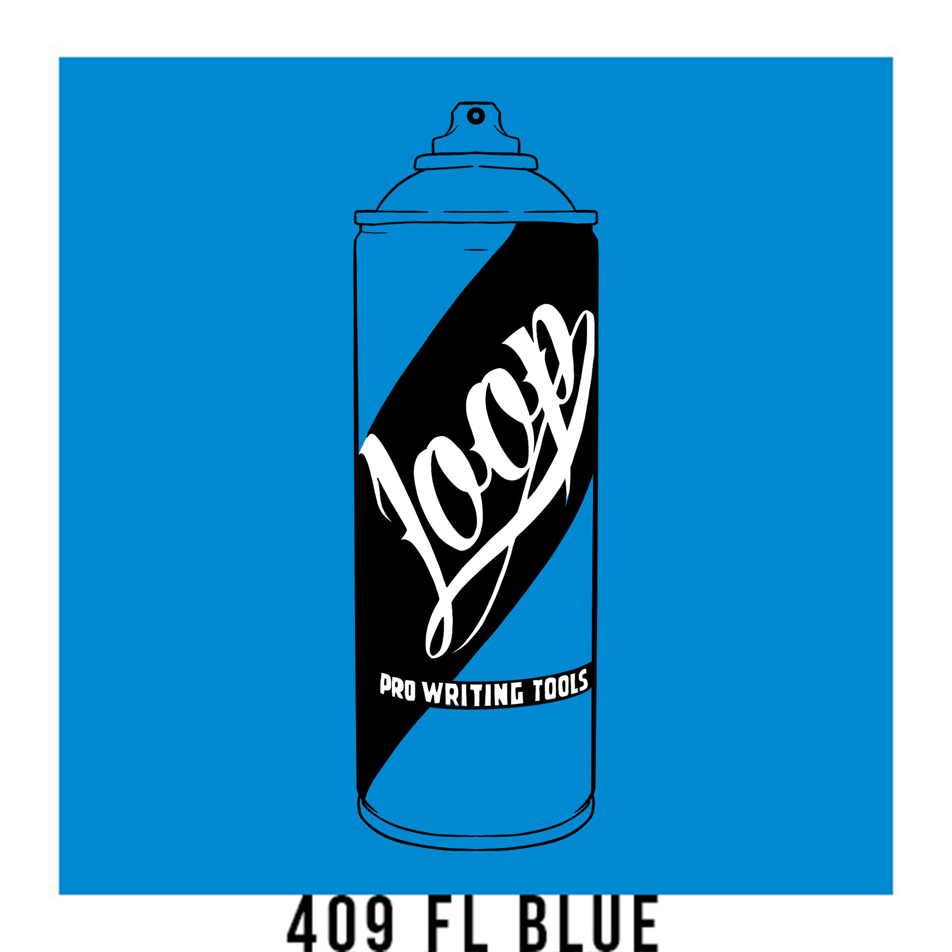 Loop Colors spray paint can in the color Fluorescent blue