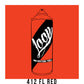 Loop Colors spray paint can in the color Fluorescent red