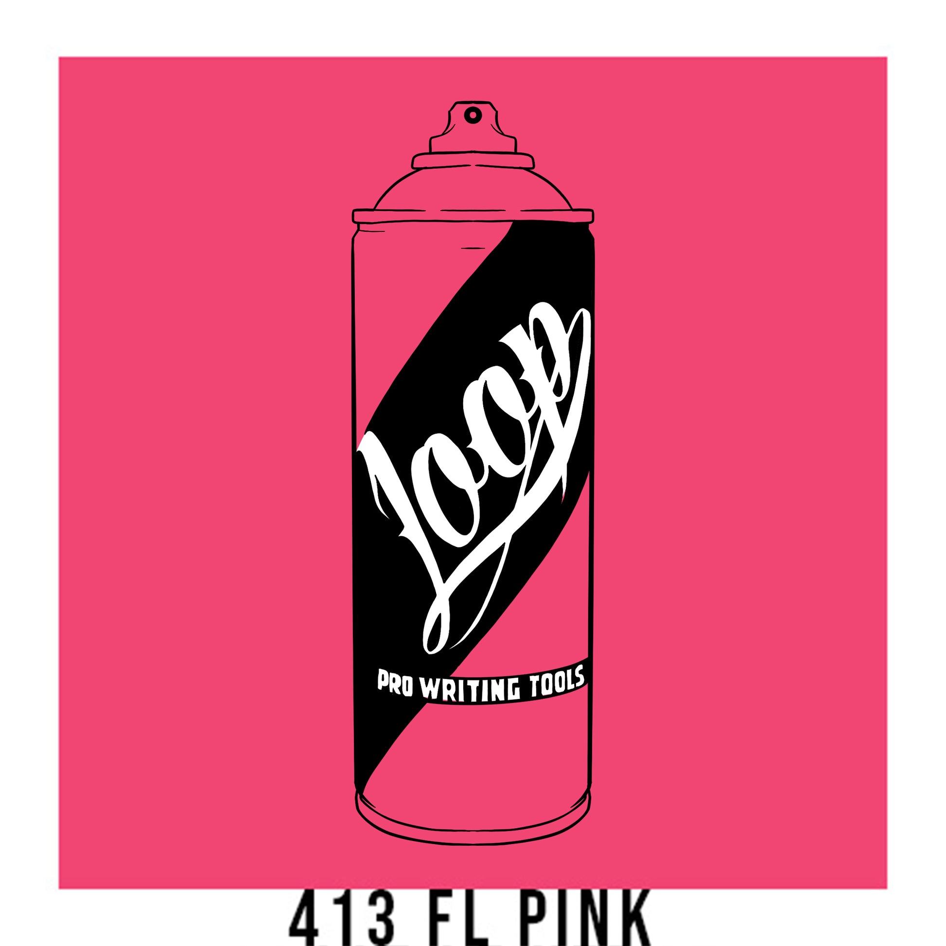 Loop Colors spray paint can in the color Fluorescent Pink