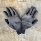 Loop spray paint and Mr. Serious coated, protective painting gloves under side.