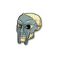 MF Doom mask on a skull enamel pin.