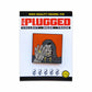 Carded orange and grey hooded character with metal mask and glove pin
