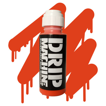 Machine studio graffiti mop, dripper paint marker in red

