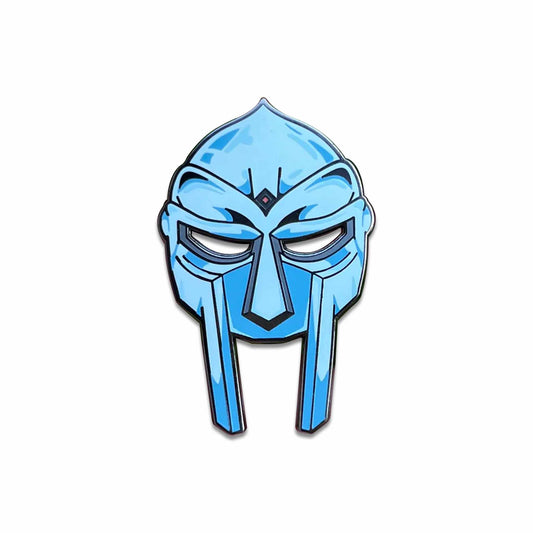 hip hop artist MF Dooms Metal gladiator mask.