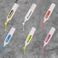 6 muticolored metal tipped markers labeled Metal Machine