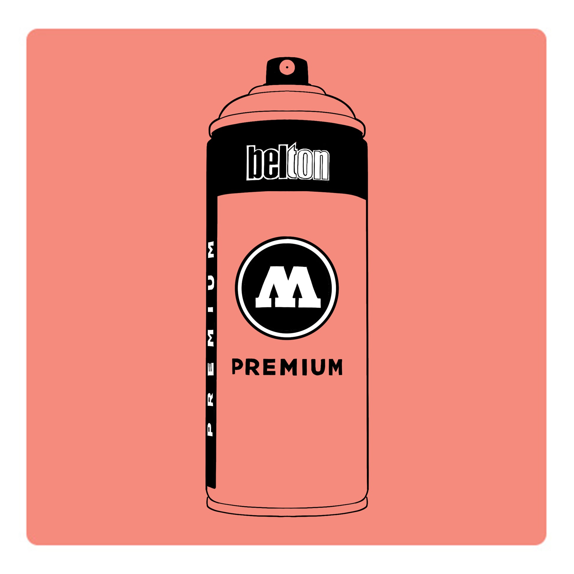 Belton Molotow premium spray paint in color LOOMIT's Apricot Light