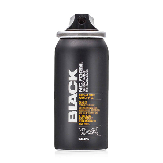 Montana Black spray paint can 50ml