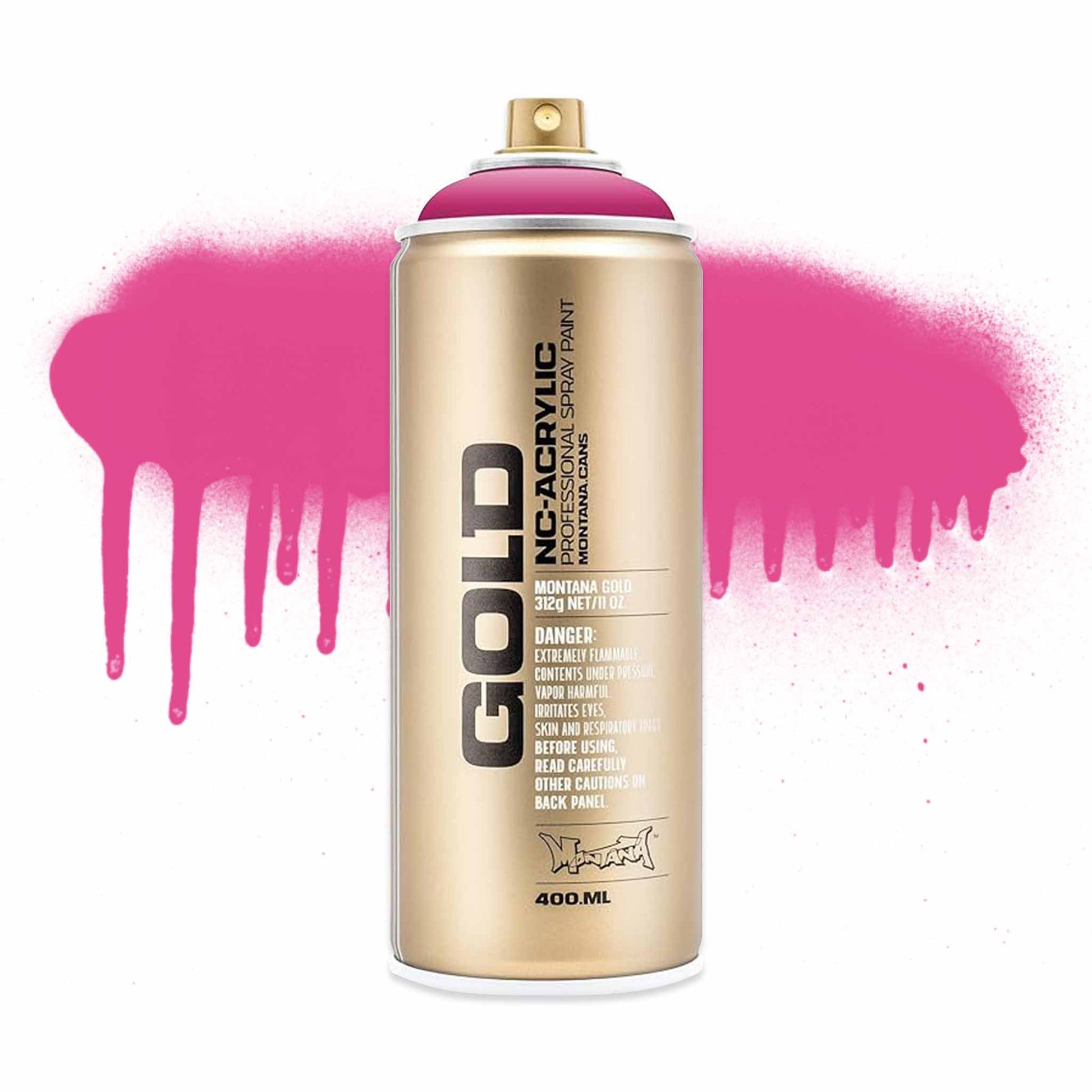 Montana Cans GOLD NC Acrylic Professional Spray paint Shock Pink