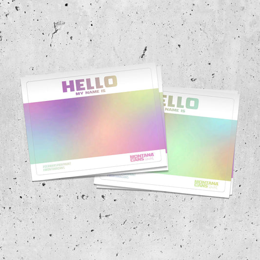 Montana HELLO XL Hologram Sticker Pack