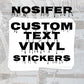 Custom Rectangle Vinyl Stickers