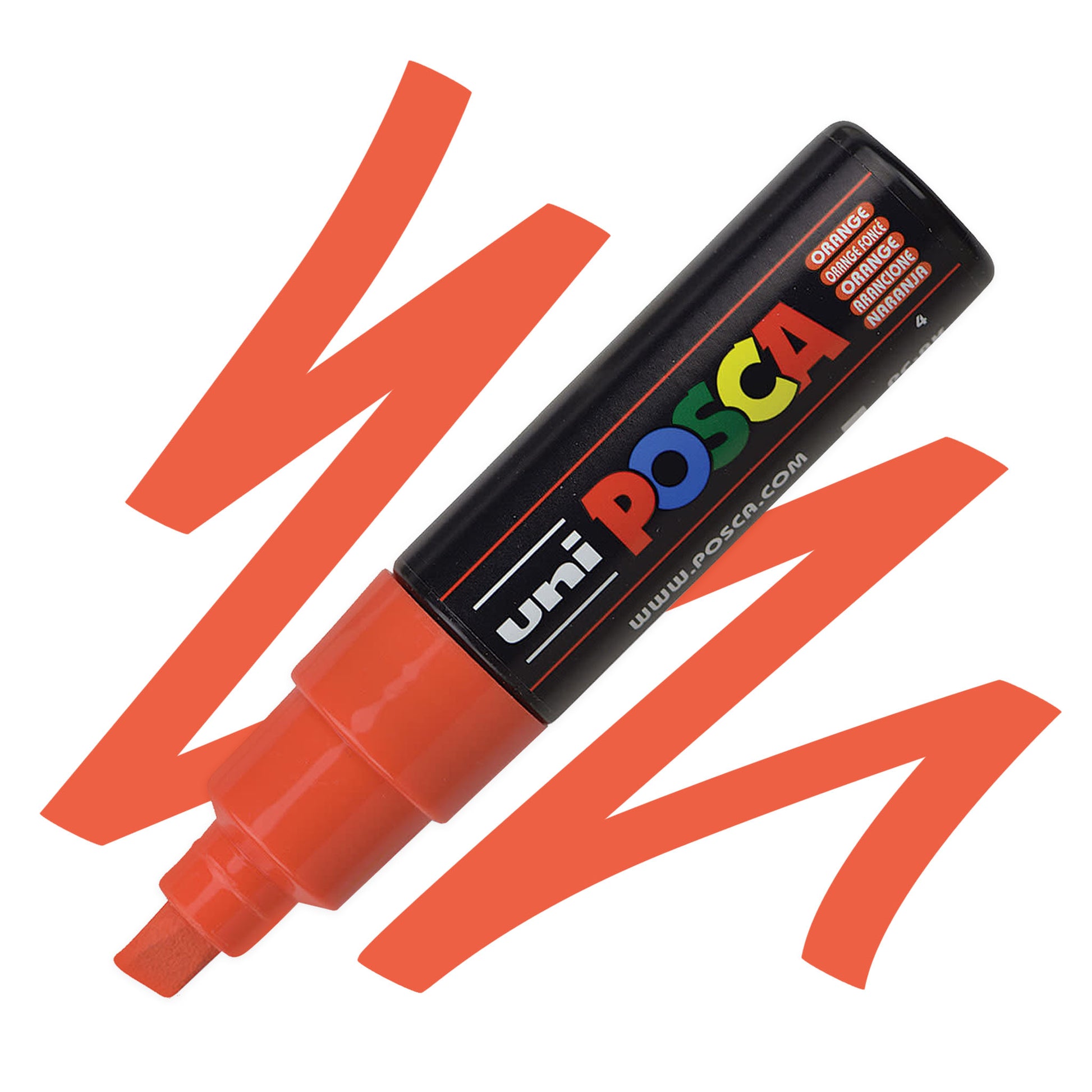 Uni Posca 8K paint marker in orange