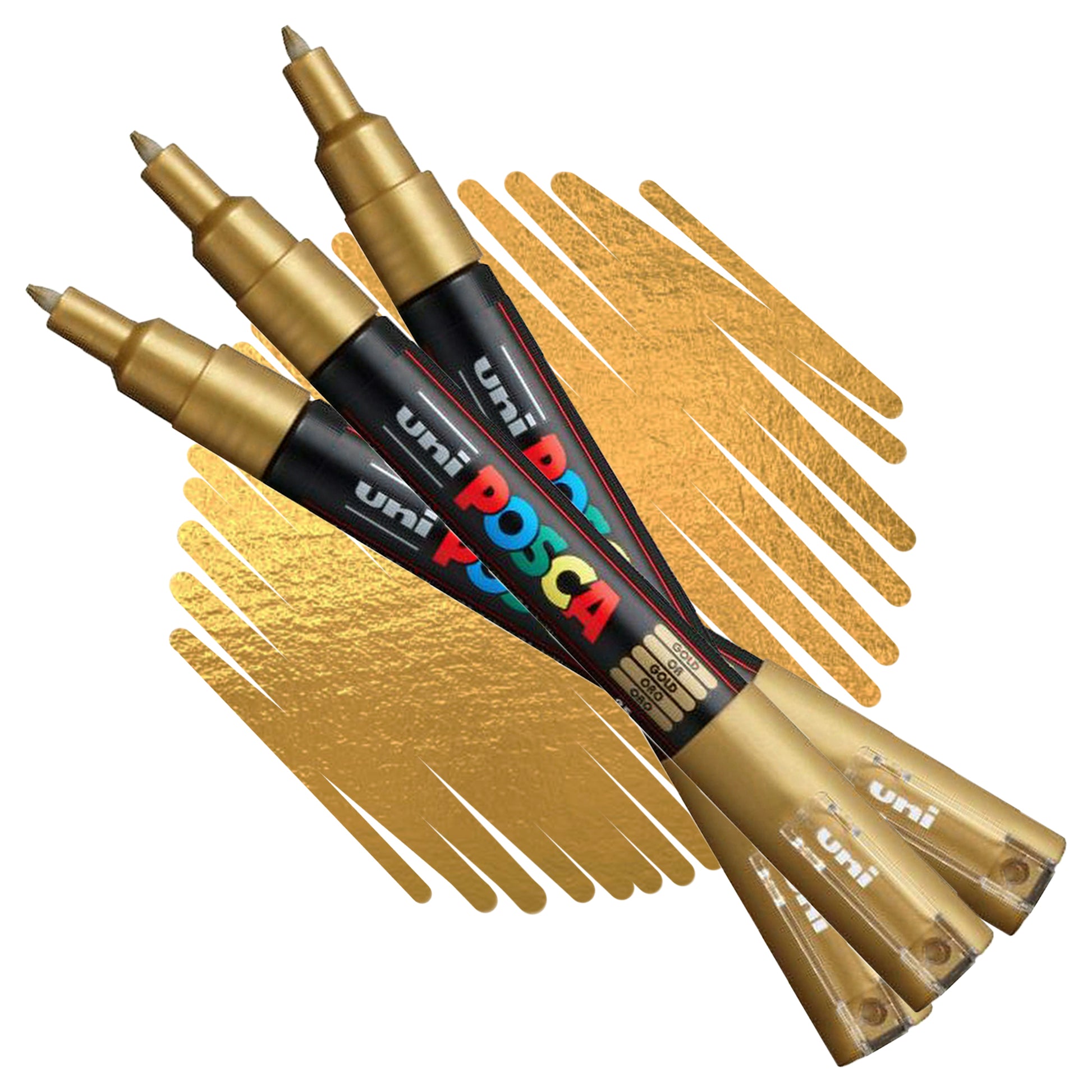 POSCA water-based graffiti art paint marker in gold