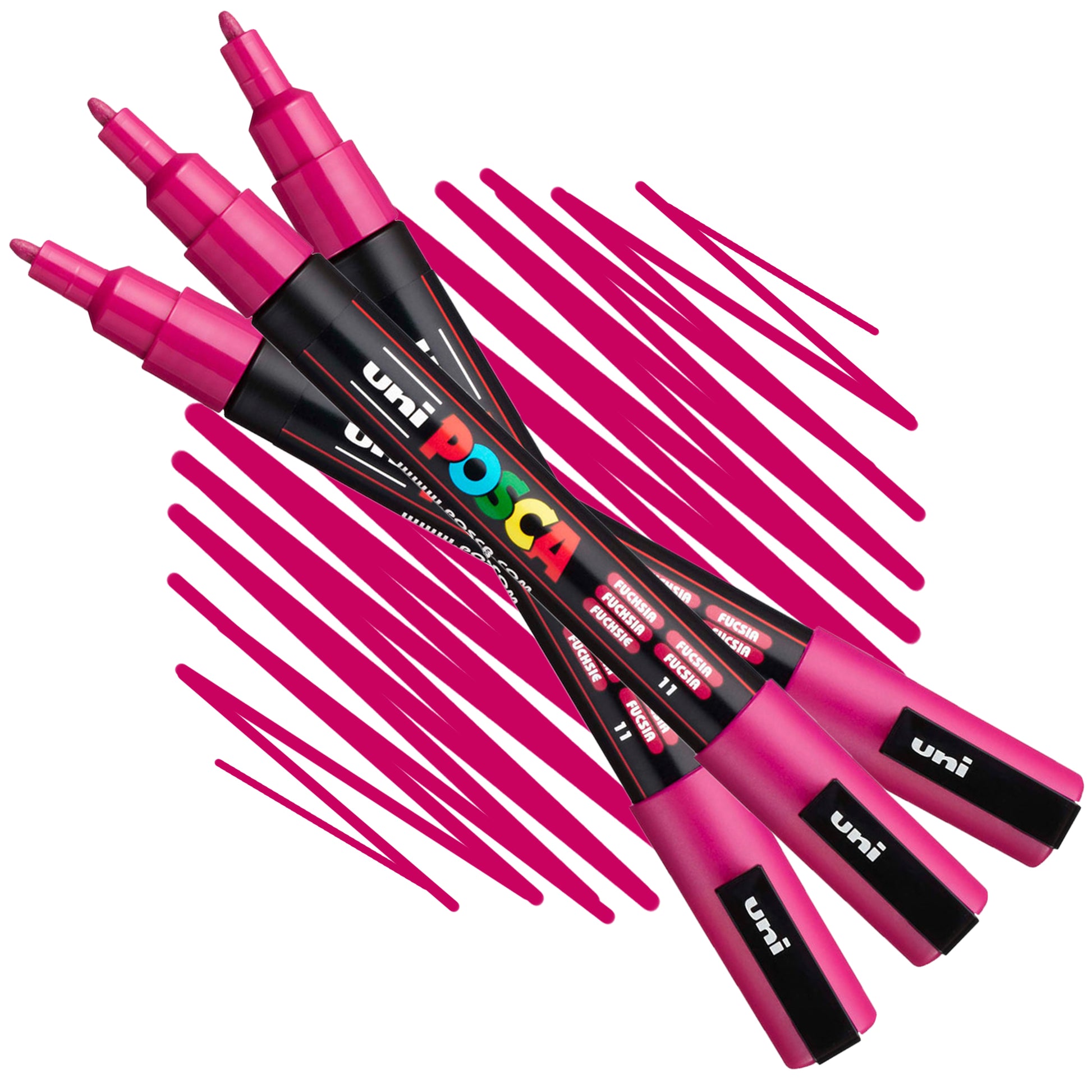 POSCA water-based artist paint markers 3M size in fuchsia
