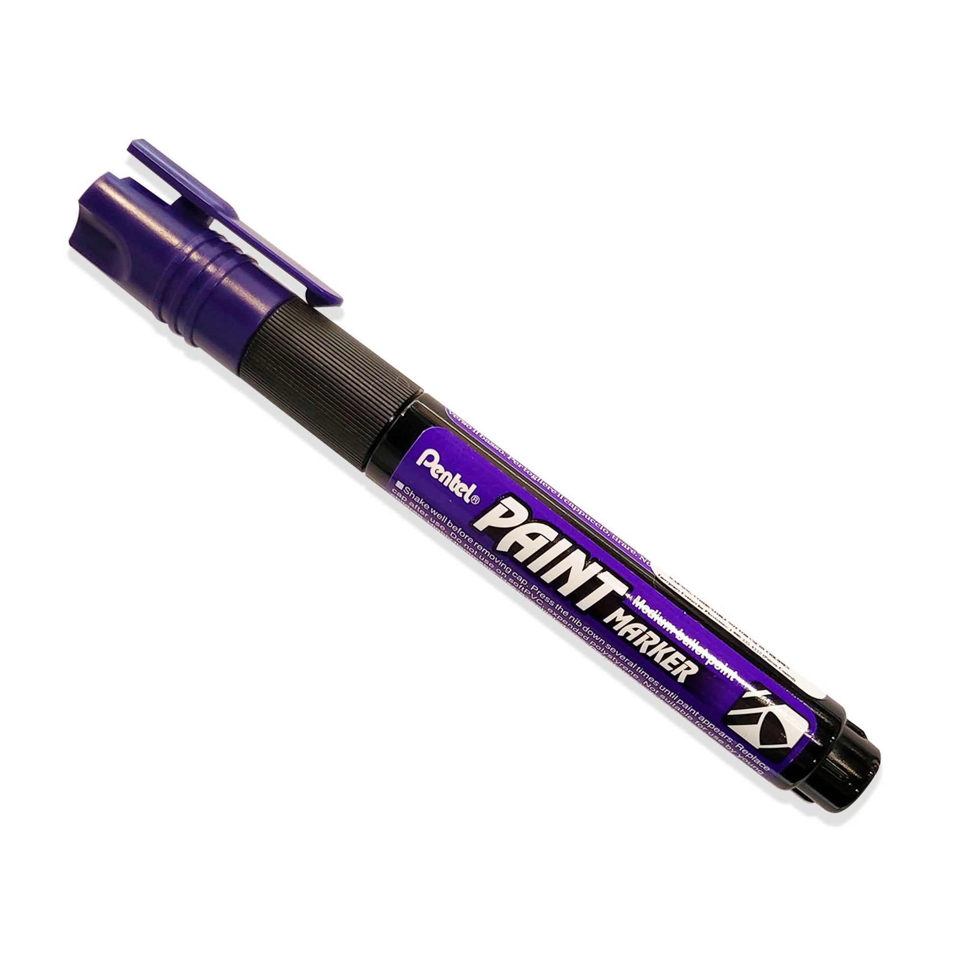 Violet Pentel paint marker with a medium bullet point.