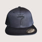 Phatcaps graffiti brand black baseball cap paint roller with black embroidery.
