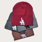 Locally owned graffiti brand Phatcaps,  woven beanies with puff embroidery.