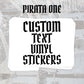 Custom Rectangle Vinyl Stickers