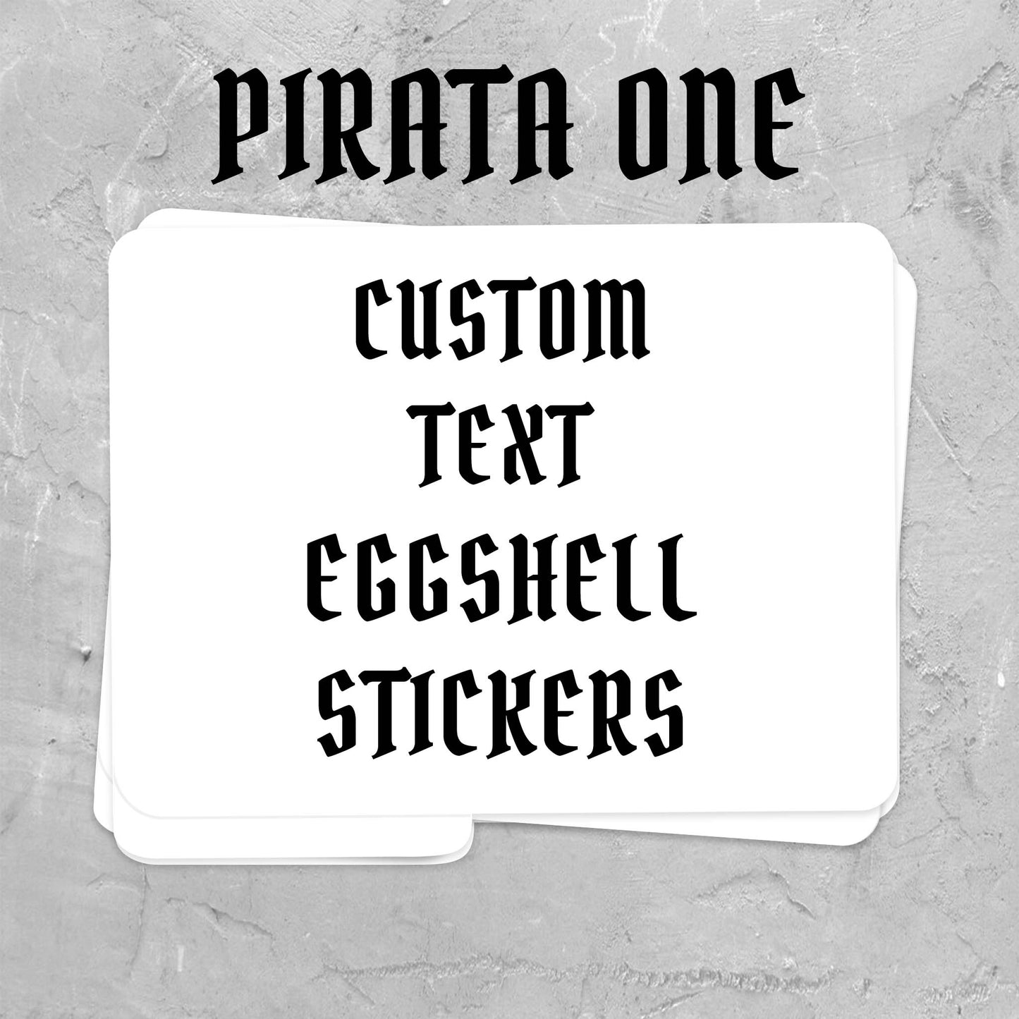 Custom Rectangle Eggshell Stickers