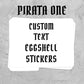 Custom Rectangle Eggshell Stickers