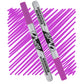 loop marker with a magenta cap ,grey body and black text on a magenta  swatch