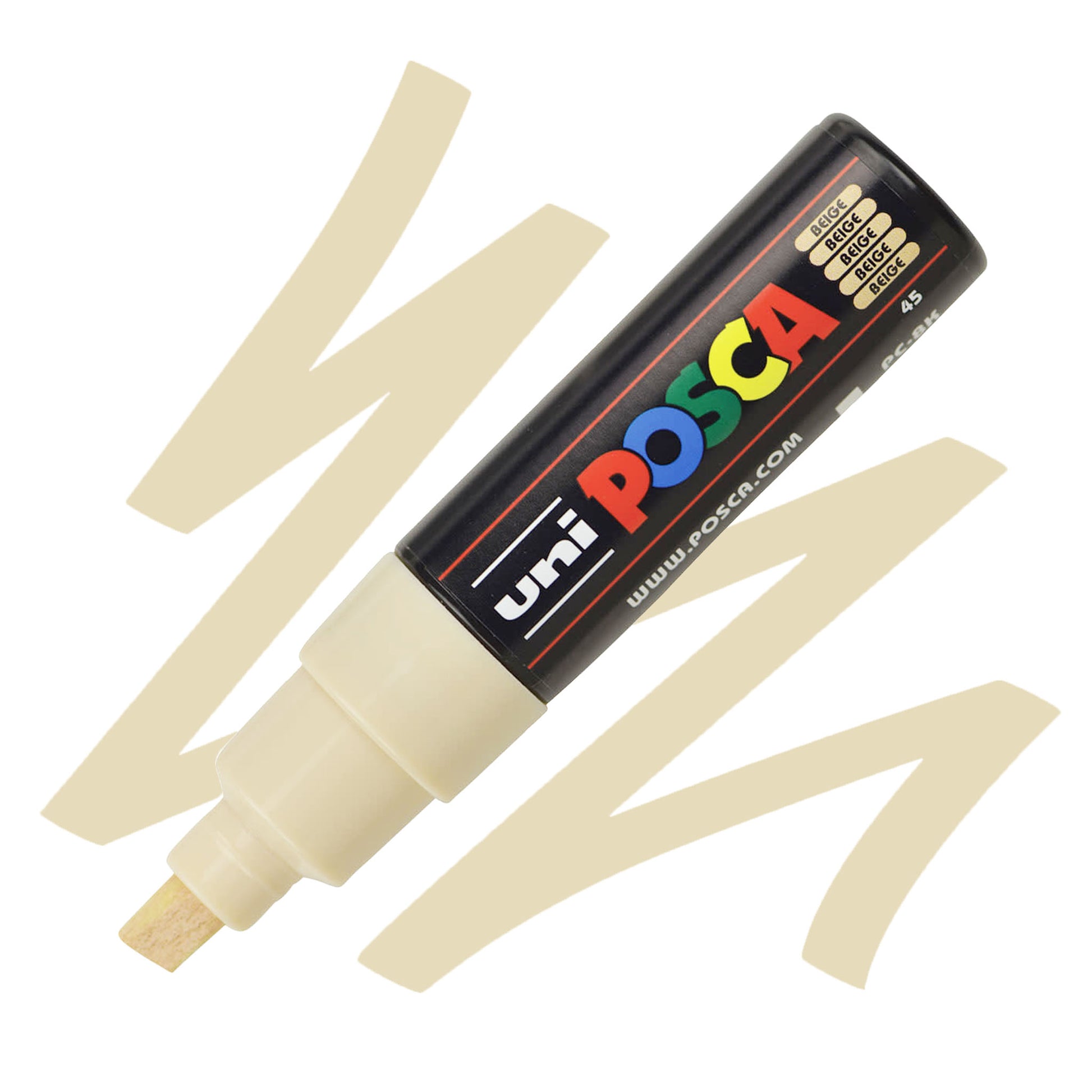 Uni Posca 8K paint marker in beige