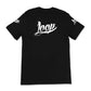 loop can usa brand shirt in black with white print logo on the back
