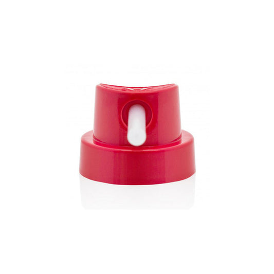 Red cap with a straw like dot that extends out