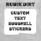 Custom Rectangle Eggshell Stickers