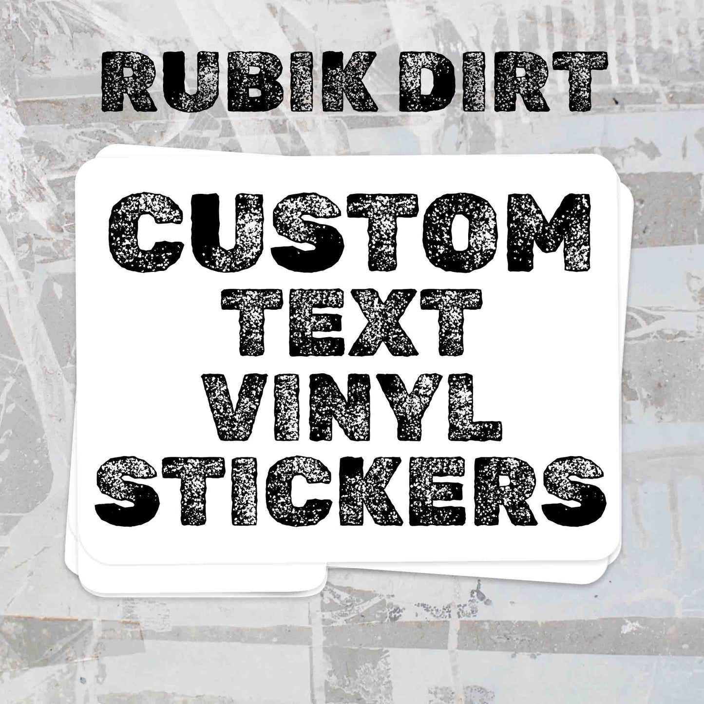Custom Rectangle Vinyl Stickers